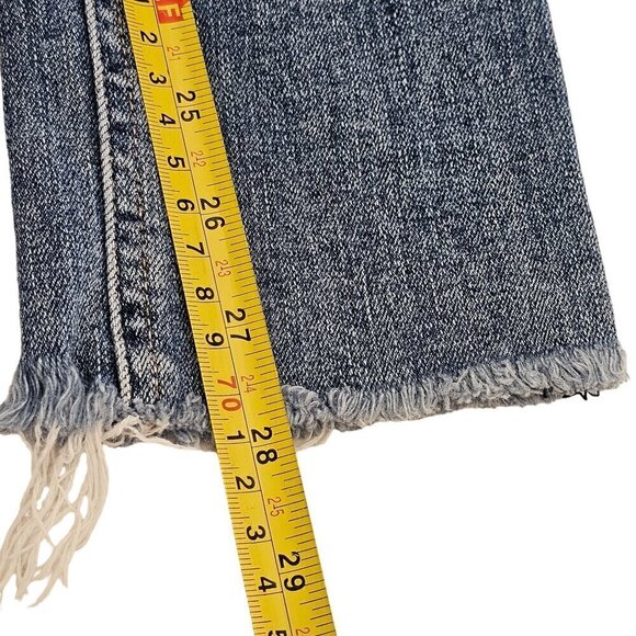 Rag & Bone Skinny Distressed Jeans Raw Hem Denim W1502K520 Bidland Wash Women 26 - Picture 10 of 13
